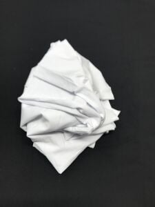 Likralı Süprem Kumaş Beyaz, Parça 65x170 cm (HAFİF KİR VAR)