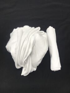 Ribanalı 3 İplik Kumaş Beyaz – Parça 85x180 cm