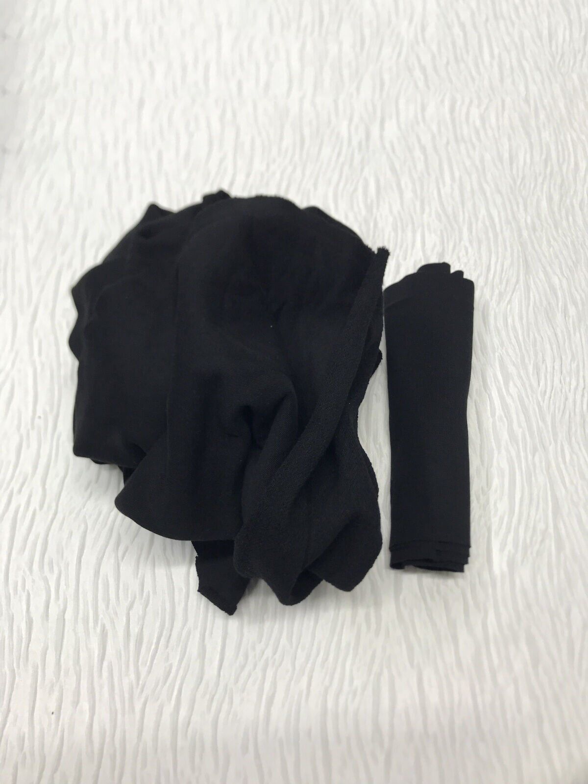 Ribanalı 3 İplik Kumaş Siyah – Parça 85x180 cm