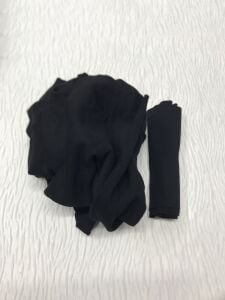 Ribanalı 3 İplik Kumaş Siyah – Parça 85x180 cm