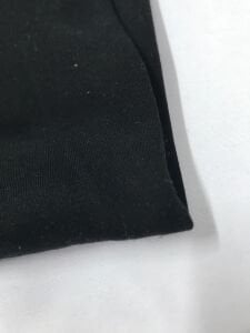 Siyah Dar Enli İnterlok Kumaş, Parça 135x80 cm