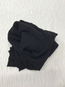 3 İplik Kumaş Siyah, Parça 90x190 cm