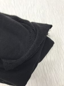 3 İplik Kumaş Siyah, Parça 90x190 cm