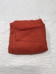 Ham Keten Kumaş Tok, Parça 175x145 cm - Oranj