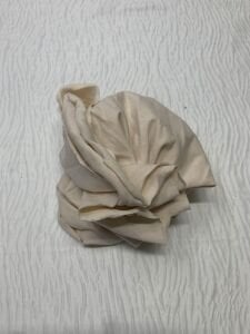İnce Ribana Kumaş - Parça 45x160 cm - Krem
