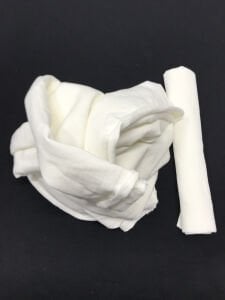 Ribanalı 3 İplik Kumaş Ekru – Parça 90x180 cm (HAFİF KİR VAR)