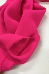 Fuşya Rengi Tok Krep Kumaş