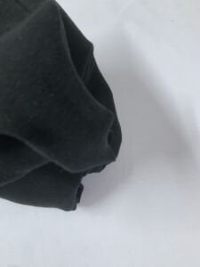 Siyah İnce Ribana Kumaş, Parça 160x180 cm ORTA KALİTE