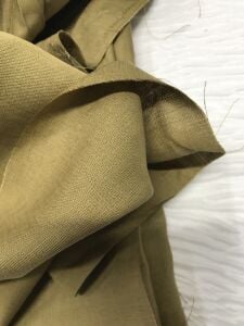 Ham Keten Kumaş Tok, Parça 275x150 cm - Camel Rengi