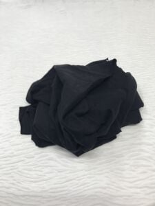 Pamuk 2 İplik Kumaş Esnek Siyah, Parça 85x180 cm