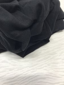 Pamuk 2 İplik Kumaş Esnek Siyah, Parça 85x180 cm