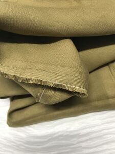 Ham Keten Kumaş Tok, Parça 275x150 cm - Camel Rengi