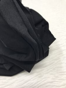 Diz Yapmaz 2 İplik Kumaş Esnek Siyah, Parça 85x180 cm