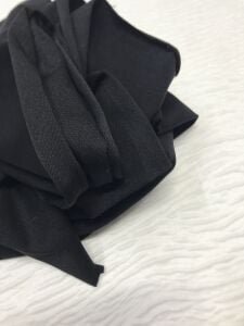 Diz Yapmaz 2 İplik Kumaş Esnek Siyah, Parça 65x180 cm