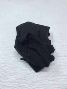 Pamuk 2 İplik Kumaş Esnek Siyah, Parça 90x180 cm