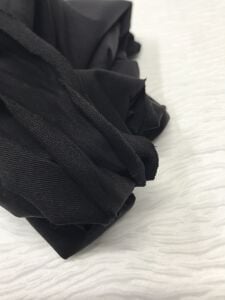 Pamuk 2 İplik Kumaş Esnek Siyah, Parça 90x180 cm