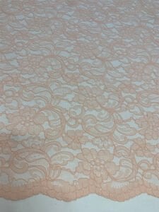 Somon Kordone Dantel Kumaş – Çiçek Desenli