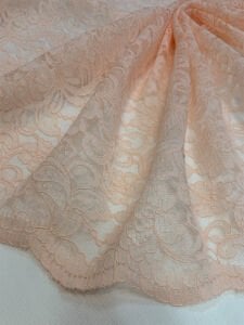 Somon Kordone Dantel Kumaş – Çiçek Desenli