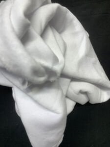 Şardonlu 3 İplik Kumaş, Parça 85x190 cm - Beyaz (HAFİF KİRLİ)
