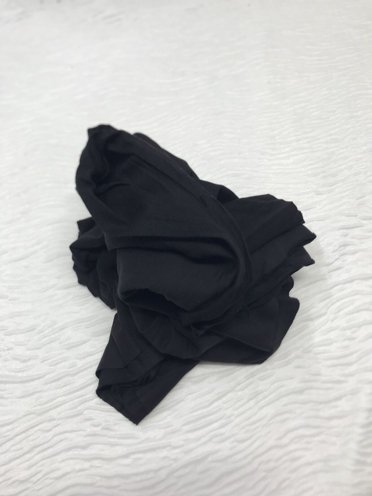 Pamuk 2 İplik Kumaş Esnek Siyah, Parça 90x180 cm