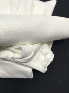 Ribanalı Pamuk 2 İplik Kumaş Esnek Ekru, Parça 90x180 cm