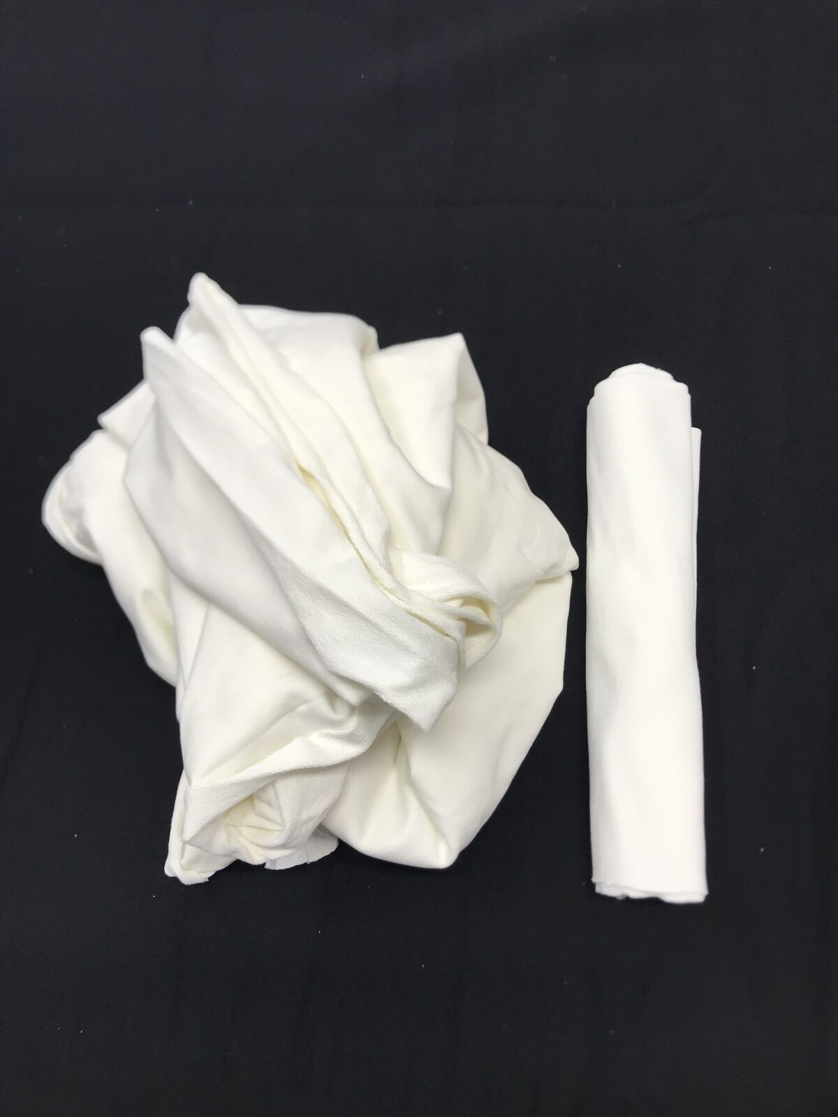 Ribanalı Pamuk 2 İplik Kumaş Esnek Ekru, Parça 85x180 cm