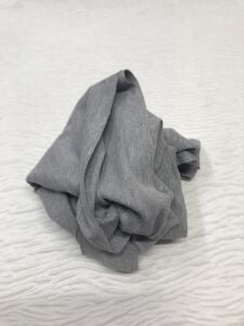 Pamuk 2 İplik Kumaş Esnek Gri, Parça 65x170 cm