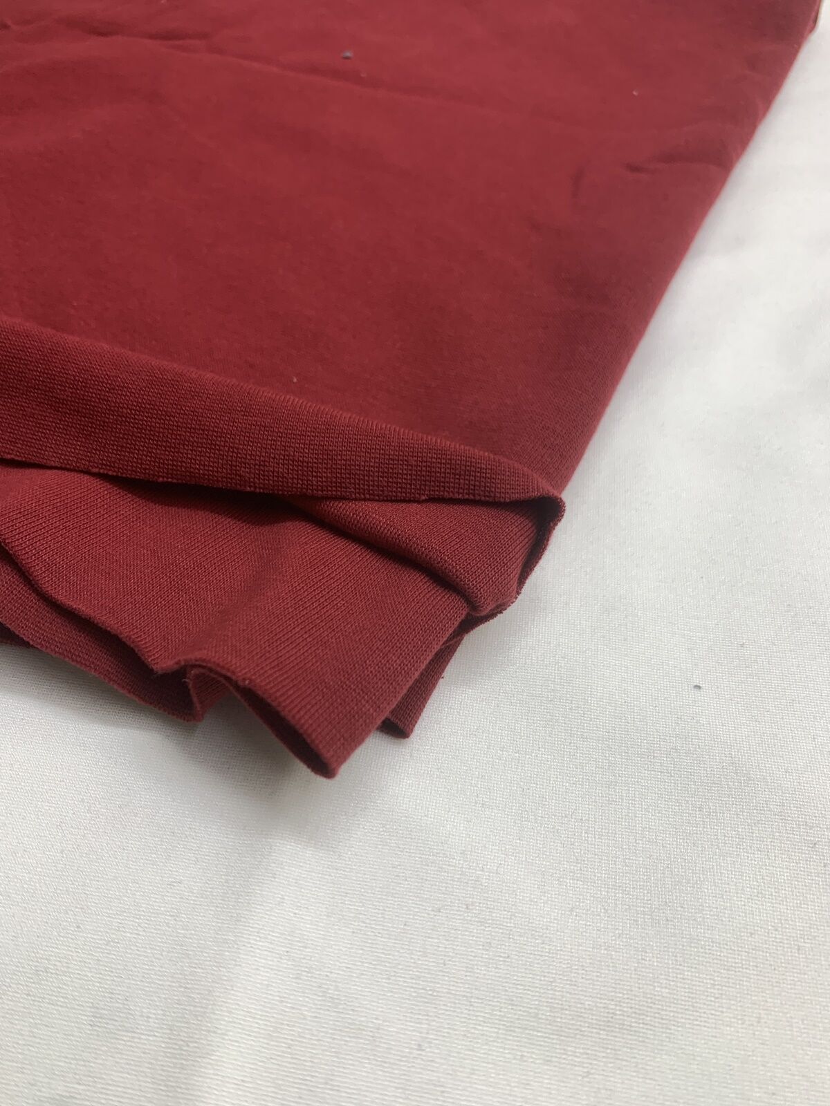 Bordo İnce Ribana Kumaş, Parça 65x180 cm