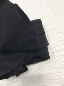 Pamuk 2 İplik Kumaş Esnek Siyah, Parça 85x180 cm