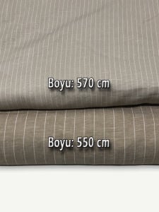 Orta Kalın Ham Keten Kumaş Seti, Boyları 550-570 cm 2 adet