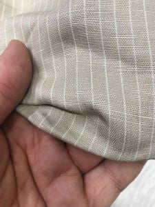 Orta Kalın Ham Keten Kumaş Seti, Boyları 550-570 cm 2 adet