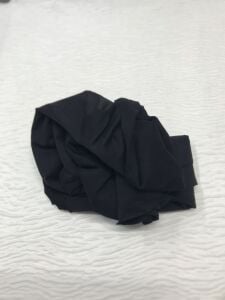 Pamuk 2 İplik Kumaş Esnek Siyah, Parça 75x180 cm