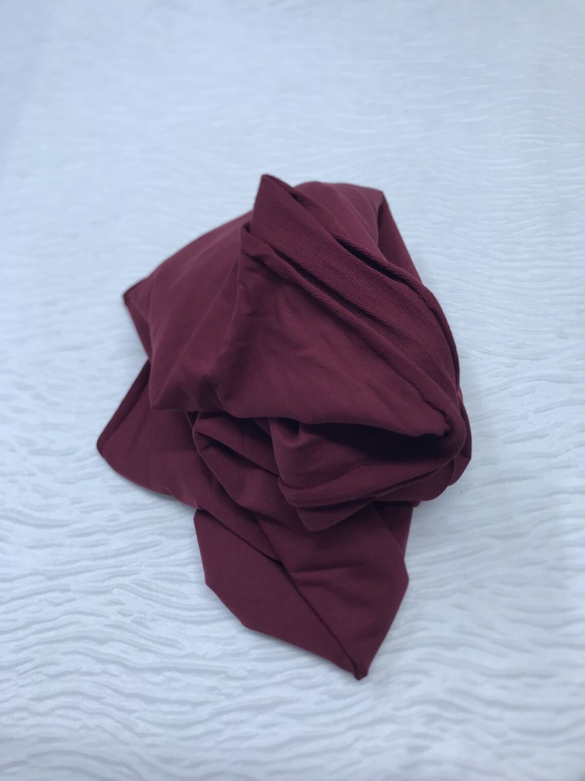 Pamuk 2 İplik Kumaş Esnek Bordo, Parça 90x180 cm