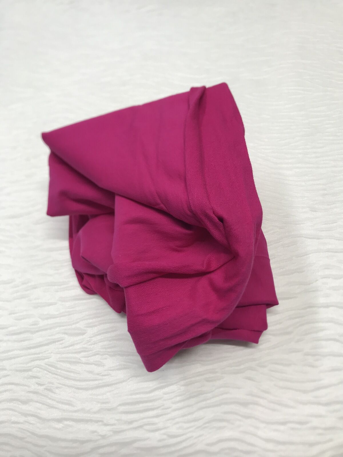 Pamuk 2 İplik Kumaş Esnek Fuşya, Parça 80x170 cm