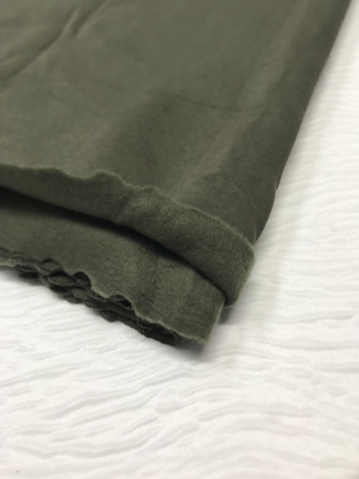 Şardonlu 3 İplik Kumaş Haki, Parça 100x180 cm