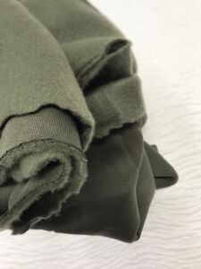 Şardonlu 3 İplik Kumaş Haki, Parça 100x180 cm