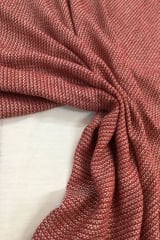 Dökümlü Keten Kumaş Bordo Rengi