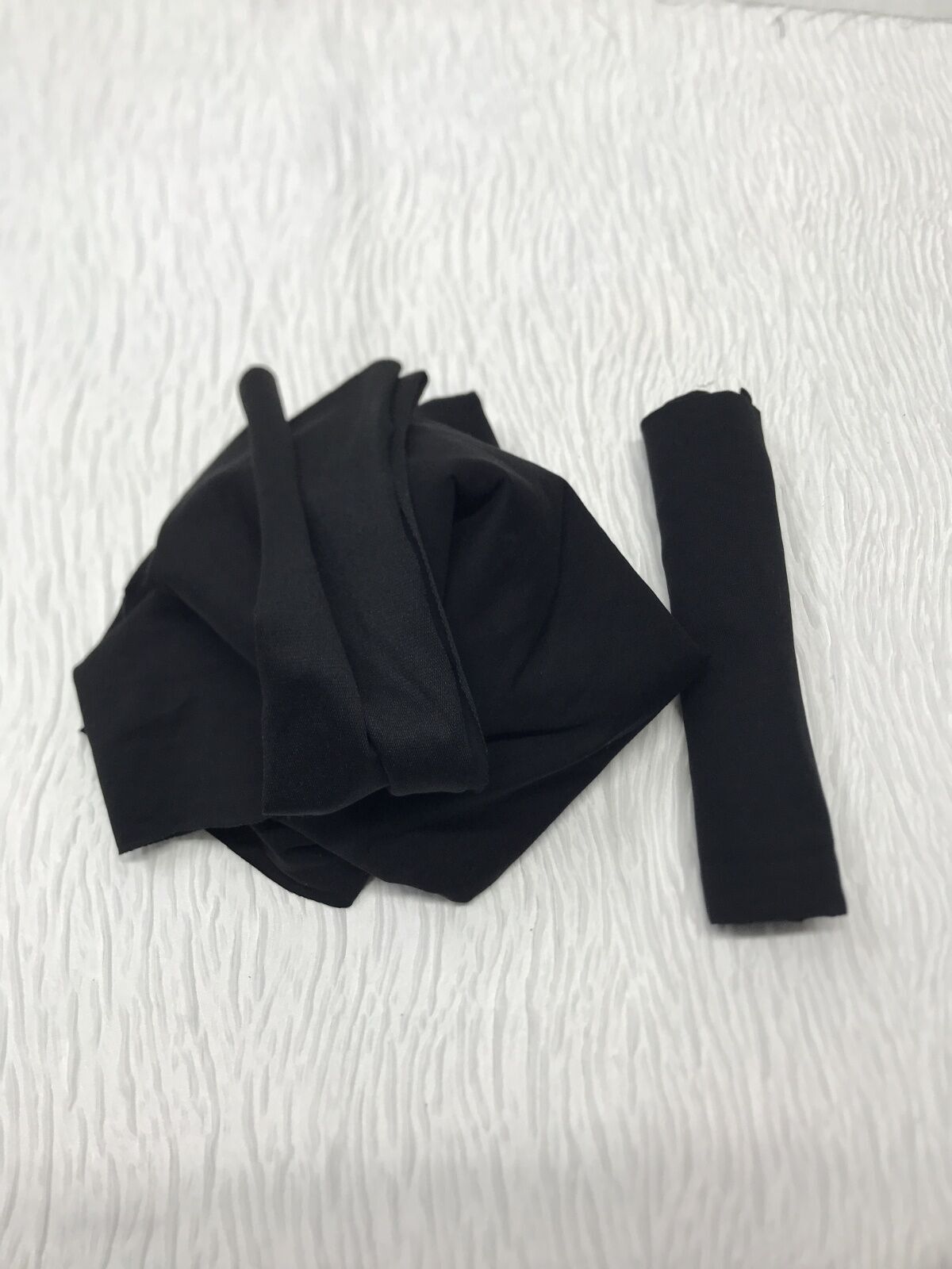 Ribanalı Diz Yapmaz 2 İplik Kumaş Siyah, Parça 90x180 cm