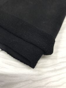 3 İplik Kumaş Siyah, Parça 80x180 cm