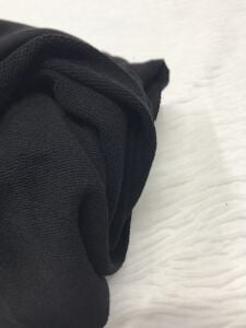 3 İplik Kumaş Siyah, Parça 80x180 cm