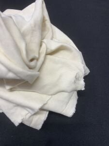 İnce Ribana Kumaş - Parça 75x170 cm - Krem
