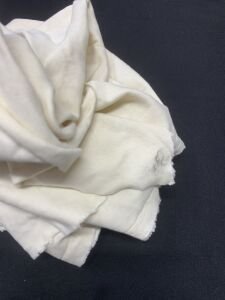 İnce Ribana Kumaş - Parça 75x170 cm - Krem