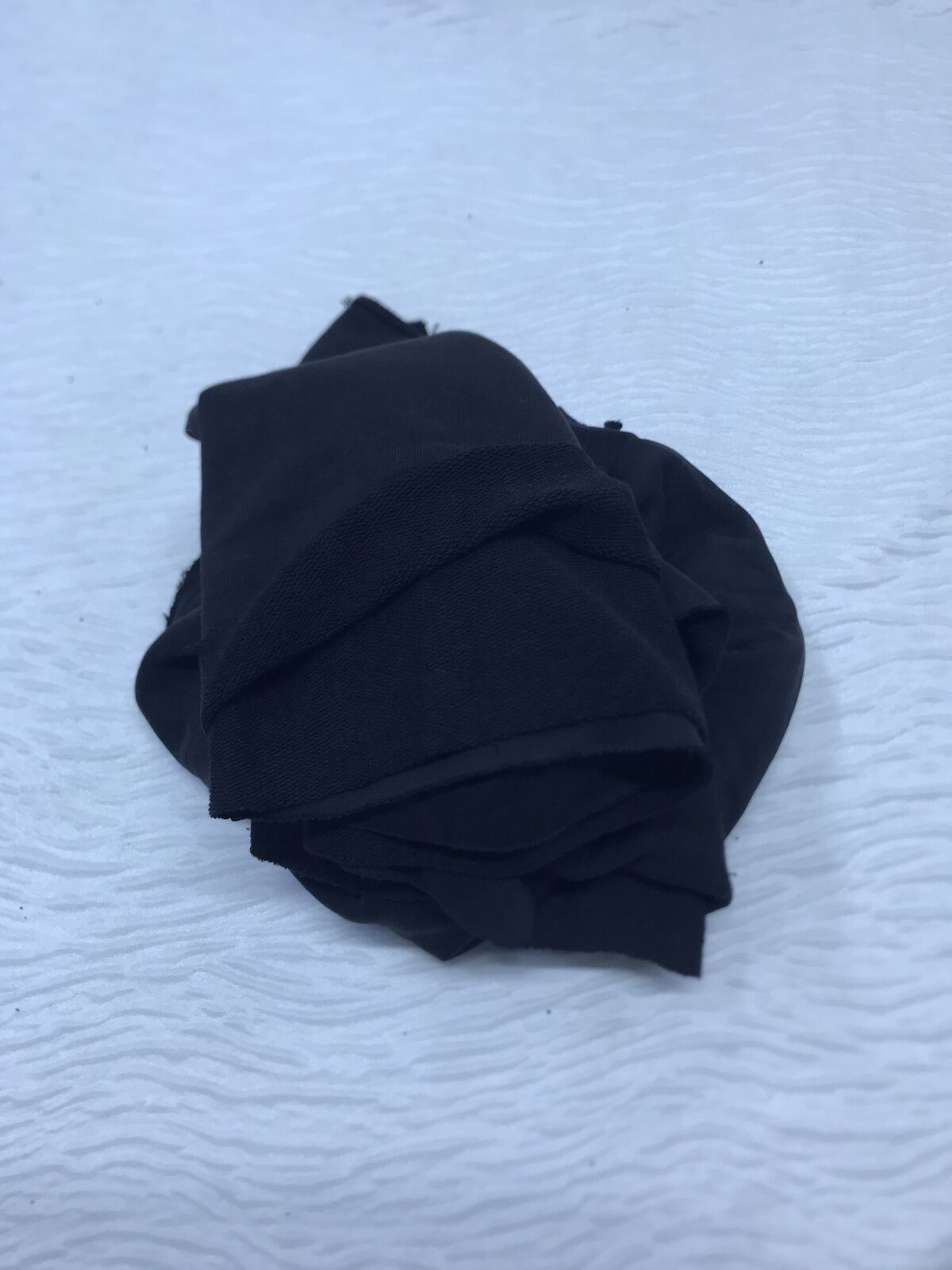 3 İplik Kumaş Siyah, Parça 80x170 cm