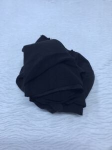 3 İplik Kumaş Siyah, Parça 80x170 cm