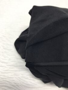 3 İplik Kumaş Siyah, Parça 80x170 cm