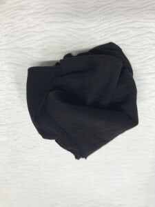 3 İplik Kumaş Siyah, Parça 75x170 cm