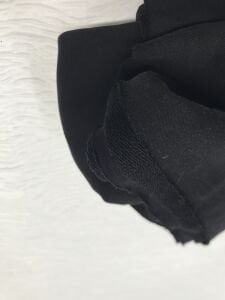 3 İplik Kumaş Siyah, Parça 75x170 cm