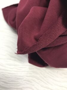 3 İplik Kumaş Bordo, Parça 90x180 cm