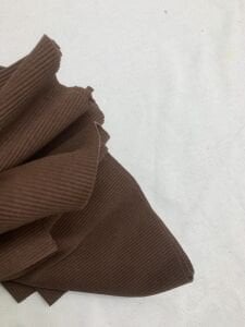 Kahverengi Kaşkorse (Ribana) Kumaş, Parça 40x130 cm