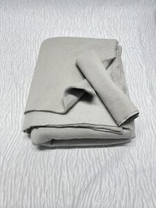 Ribanalı Şardonlu 3 İplik Kumaş, Parça 65x190 cm - Taş Rengi
